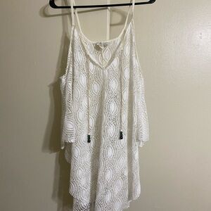 White Lace beach cover up
